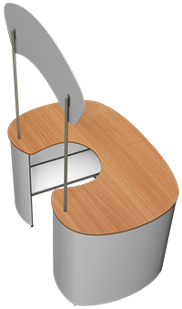 prezentační stolek Oval XL